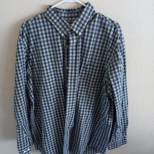 Plaid button down dress shirt